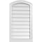 Ekena Millwork Arch Top Surface Mount PVC Gable Vent: Functional, w/ 2"W x 2"P Brickmould Sill Frame, 18"W x 32"H GVPAR18X3203SF - alternate 1